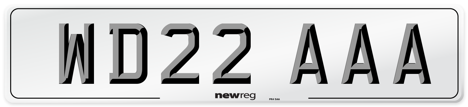 WD22 AAA Number Plate from New Reg